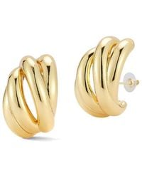 Glaze Jewelry - Plated Sculptural Statement Stud Earrings - Lyst