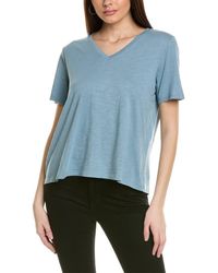 Eileen Fisher - V-neck T-shirt - Lyst