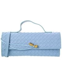 Isabella Rossetti - Faye Hand-Woven Leather Clutch - Lyst