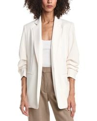 Anne Klein - Scrunch Sleeve Open Jacket - Lyst