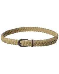 Brunello Cucinelli - Woven & Leather Belt - Lyst
