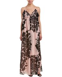 Trina Turk Classified Silk Maxi Dress - Pink