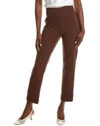 Anne Klein - Hollywood Waist Straight Ankle Pant - Lyst
