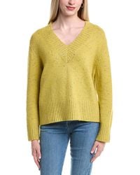 Autumn Cashmere - Boxy V Wool & Cashmere-Blend Sweater - Lyst