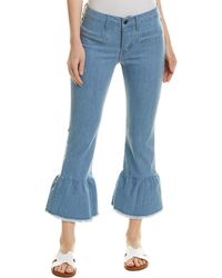 Ei8ht Dreams Ei8ht Dreams Ruffle Light Blue Crop