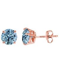 Amairah - 14K Rose 2.00 Ct. Tw. Lab-Grown Diamond Stud Earrings - Lyst