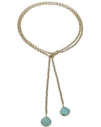 Rachel Reinhardt Jewelry - 14K Plated Chalcedony Necklace - Lyst
