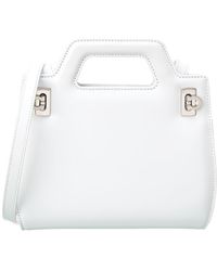 Ferragamo - Ferragamo Wanda Leather Mini Clutch - Lyst