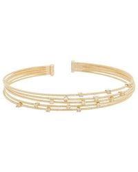 Meshmerise - 18K Plated 0.15 Ct. Tw. Diamond Mesh Bangle - Lyst