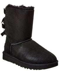 UGG - Bailey Bow Ii Suede & Shearling Boot - Lyst