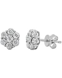 Sabrina Designs - 14K 0.31 Ct. Tw. Diamond Cluster Stud Earrings - Lyst