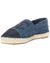 CHANEL - Patent Leather Animal Espadrille (Authentic Pre-Loved) - Lyst