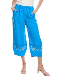 Johnny Was - Linen Barrel Pant - Lyst