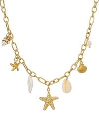 Adornia - 18K Plated Stainless Steel 10Mm Pearl Tarnish-Resistant Charm Necklace - Lyst