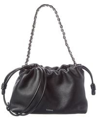 Loewe - Flamenco Medium Leather Bucket Bag - Lyst
