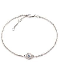 Diamond Select Cuts - 0.03 Ct. Tw. Diamond & Sapphire Eye Bracelet - Lyst
