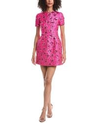 Valentino - Ricamato Silk-Blend Mini Dress - Lyst