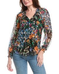 Hale Bob - Carmen Silk-Blend Blouse - Lyst