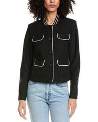 KARL LAGERFELD - Mix Media Tweed Jkt - Lyst