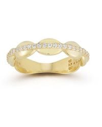 Chloe and Madison - 14k Over Silver Cz Bubble Ring - Lyst