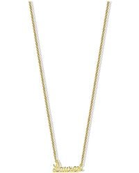 Argento Vivo - 18k Over Silver Lauren Script Necklace - Lyst