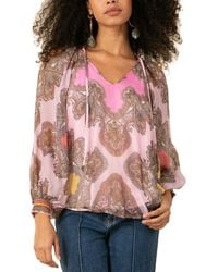 Hale Bob - Willa Silk-Blend Blouse - Lyst