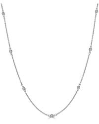 Sabrina Designs - 14k 0.48 Ct. Tw. Diamond Station Necklace - Lyst
