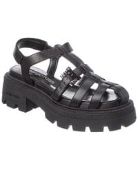 Sergio Rossi - Twenty Buckle Leather Sandal - Lyst