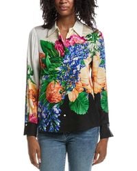Tahari - The Madeline Spring Meadow Blouse - Lyst