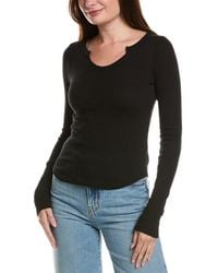 Project Social T - The Comeback Notch Neck Top - Lyst