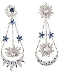Eye Candy LA - The Luxe Collection Cz Sun And Moon Drop Earrings - Lyst