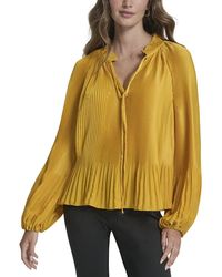 DKNY - Plisse Tie Top - Lyst