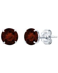 MaxColor - 14K 1.80 Ct. Tw. Garnet Stud Earrings - Lyst
