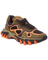 Balmain - Suede & Mesh Sneaker - Lyst