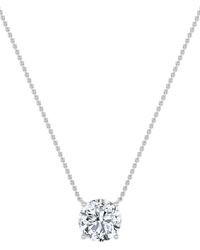 Lab Grown Diamonds - 14K 1.50 Ct. Tw. Lab-Grown Diamond Pendant - Lyst