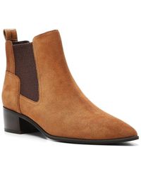 Donald J Pliner - Gerri Leather & Suede Bootie - Lyst