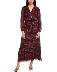 Cece - Balloon Sleeve Tiered Maxi Dress - Lyst