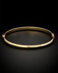 Italian Gold - 14k Polished Bangle Bracelet - Lyst