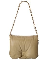 Loewe - Goya Puffer Leather Shoulder Bag - Lyst