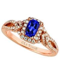 Le Vian - Le Vian 14k Rose Gold 0.74 Ct. Tw. Diamond & Tanzanite Ring - Lyst