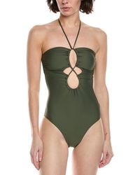 Monte and Lou - Keyhole Bandeau One-Piece - Lyst