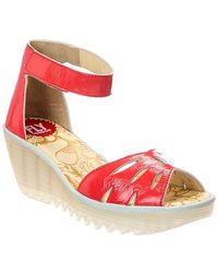 Fly London - Patent Wedge Sandal - Lyst