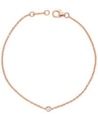 Diamond Select Cuts - Diana M. Fine Jewelry 14K Rose 0.15 Ct. Tw. Diamond Bracelet - Lyst