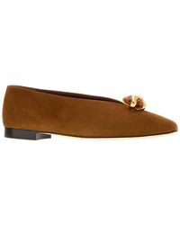 Gucci - Jimmy Choo Margot Suede Ballerina Flat - Lyst
