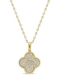 Sabrina Designs - 14K 0.50 Ct. Tw. Diamond Clover Necklace - Lyst