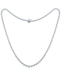 Diamond Select Cuts - 14K 10.00 Ct. Tw. Graduated Diamond Tennis Necklace - Lyst