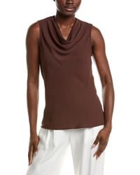 Anne Klein - Solid Blouse - Lyst