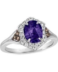 Le Vian - 14K 1.31 Ct. Tw. Diamond & Tanzanite Half-Eternity Ring - Lyst