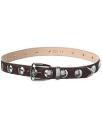 KHAITE - Benny Suede Belt - Lyst