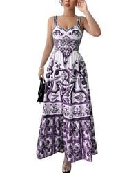 Linda Charm - Sleeveless Maxi Dress - Lyst